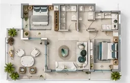المخطط Apartamento A