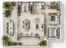 المخطط Apartamento B
