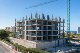 Villa in costruzione con vista panoramica sul mare a Benahavís