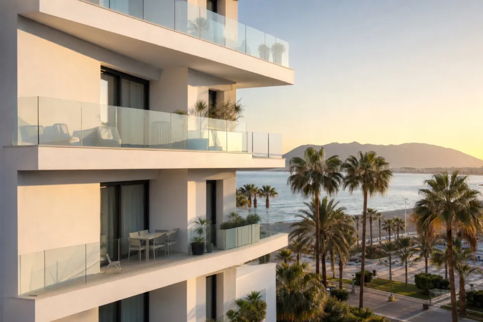 Ático luminoso con vistas panorámicas al mar en Marbella