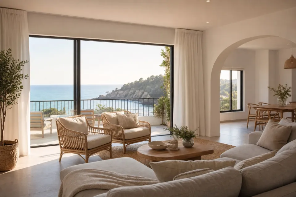 Apartamento luminoso con vistas panorámicas al mar en Palma de Mallorca