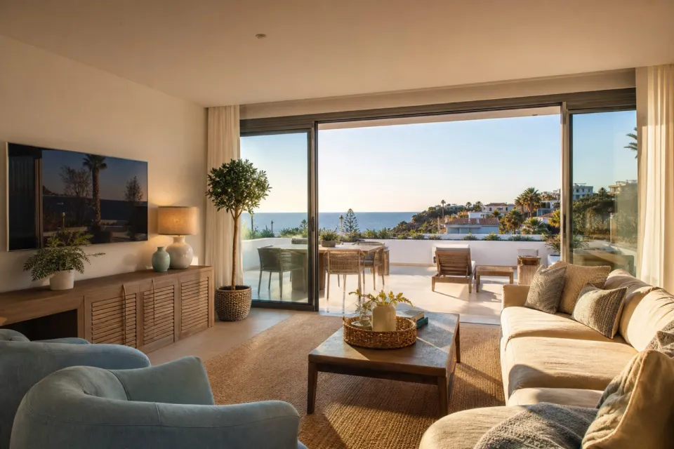 Beachside penthouse with sea views in Javea