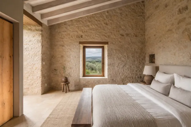 Finca de piedra con vistas al mar en Ibiza — Foto 4