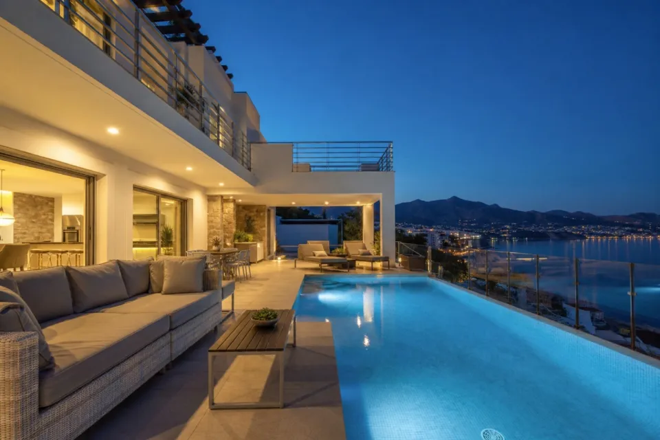 Villa contemporánea con vistas panorámicas al mar en Palma de Mallorca